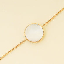 Christian Dior 18K Yellow Gold MOP Diamond Rose Des Vents Bracelet