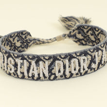 Christian Dior Navy Blue J'adior Oblique Bracelet Set
