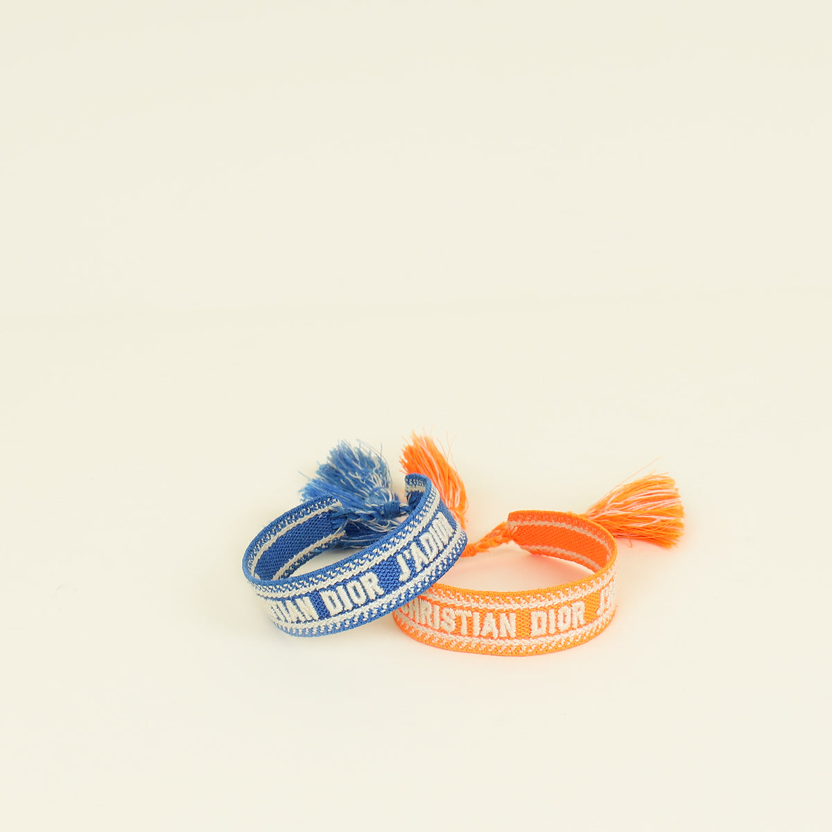 Christian Dior Bicolor J'adior Technical Cotton Bracelet Set