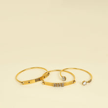 Christian Dior Gold Dio(r) Evolution Bracelet Set of 3