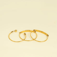 Christian Dior Gold Dio(r) Evolution Bracelet Set of 3