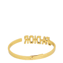 Christian Dior Aged Gold Finish J'Adior Cuff Bracelet