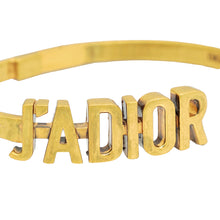 Christian Dior Aged Gold Finish J'Adior Cuff Bracelet