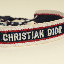 Christian Dior Tricolor Logo Embroidered Friendship Bracelet