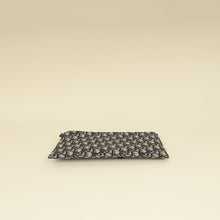 Christian Dior Navy Blue Oblique A5 Zipped Pouch