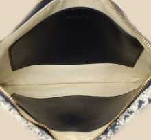 Christian Dior Bicolor Toile de Jouy Reverse Saddle Pouch