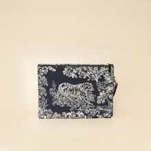 Christian Dior Bicolor Toile de Jouy Reverse Saddle Pouch