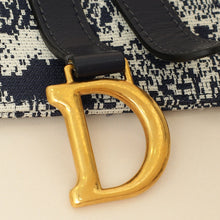 Christian Dior Bicolor Toile de Jouy Reverse Saddle Pouch