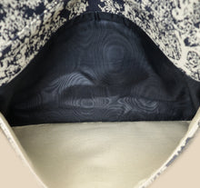 Christian Dior Bicolor Toile de Jouy Reverse Saddle Pouch