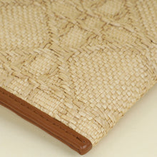 Christian Dior Bicolor 30 Montaigne Avenue Natural Raffia Cannage Pouch