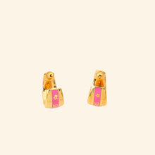 Christian Dior Gold Code Hoop Earrings