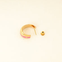 Christian Dior Gold Code Hoop Earrings