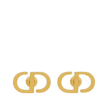 Christian Dior Gold CD Icon Earrings