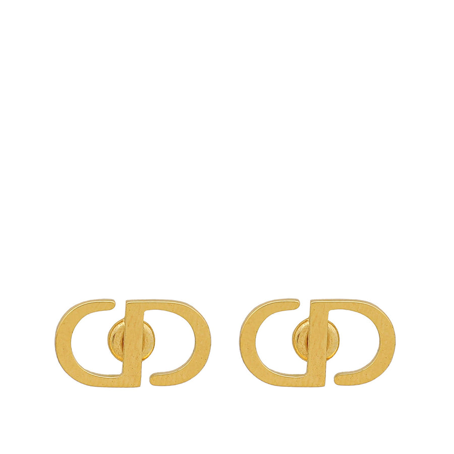 Christian Dior Gold CD Icon Earrings