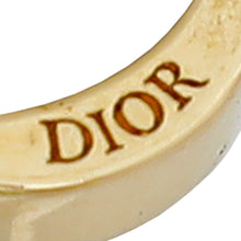 Christian Dior White Petit CD Earrings