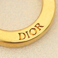 Christian Dior Gold Finish CD Icon Earrings
