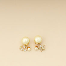 Christian Dior Gold Finish CD & Star Tribales Drop Earrings