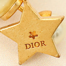 Christian Dior Gold Finish CD & Star Tribales Drop Earrings