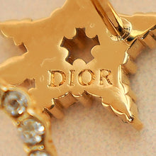 Christian Dior Gold Finish CD Star Wrap Around Clair D Lune Earrings