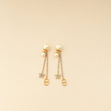 Christian Dior Gold Finish Tribales Drop Earrings