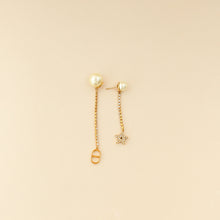 Christian Dior Gold Finish Tribales Drop Earrings