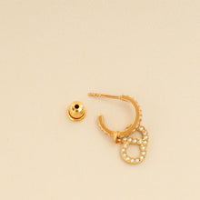 Christian Dior Gold Finish Hoop Clair D Lune Earrings