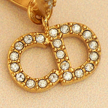 Christian Dior Gold Finish Hoop Clair D Lune Earrings
