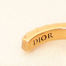 Christian Dior Gold Finish Hoop Clair D Lune Earrings