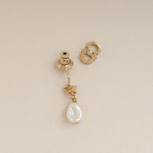 Christian Dior Gold Drop Pearl Petit CD Earrings