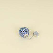 Christian Dior Blue Crystal Studded Tribales Earrings