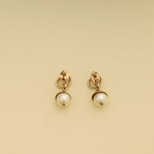 Christian Dior Pearl CD Drop Earrings