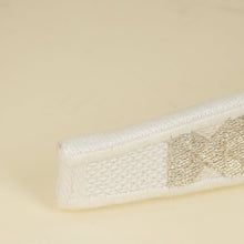 Christian Dior Bicolor Cannage Embroidery Headband