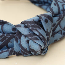 Christian Dior Dark Blue Oblique Cotton Poplin Kid's Headband