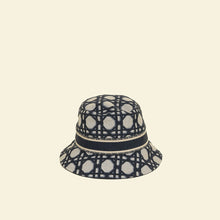 Christian Dior Bicolor D-Bobby Macrocannage Small Brim Bucket Hat 58