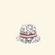 Christian Dior White Multicolor Butterfly Embroidery Bucket Hat