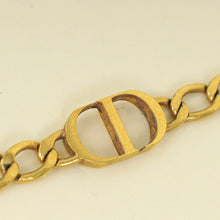 Christian Dior Gold Petit CD Chain Choker Necklace