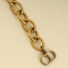 Christian Dior Gold Logo Choker Necklace