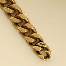 Christian Dior Gold Logo Choker Necklace