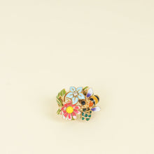 Christian Dior 18K Yellow Gold Diamond Milly La Foret Diorette Cocktail Ring 52