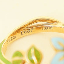 Christian Dior 18K Yellow Gold Diamond Milly La Foret Diorette Cocktail Ring 52