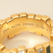 Christian Dior 18K Yellow Gold Gem Limited Edition Diamond Ring 54