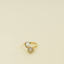 Christian Dior Gold Tribales Cannage Large Ring 54