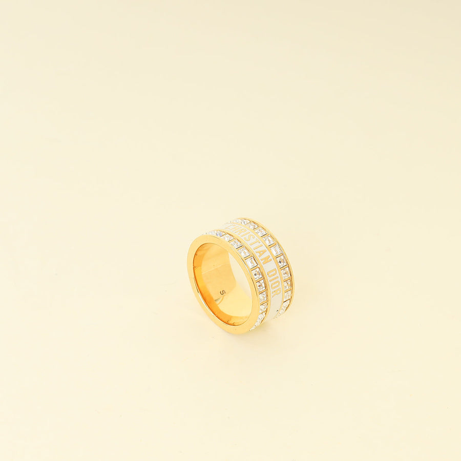 Christian Dior Gold "Night Code" Ring