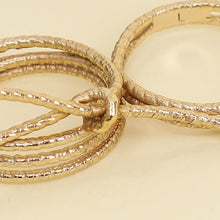 Christian Dior Rose Gold Double Finger Bow Cocktail Large Ring 55,56