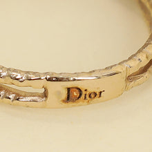 Christian Dior Rose Gold Double Finger Bow Cocktail Large Ring 55,56