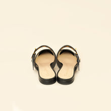 Christian Dior Black Resille D-Dior Flat Mules 38.5