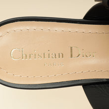 Christian Dior Black Resille D-Dior Flat Mules 38.5