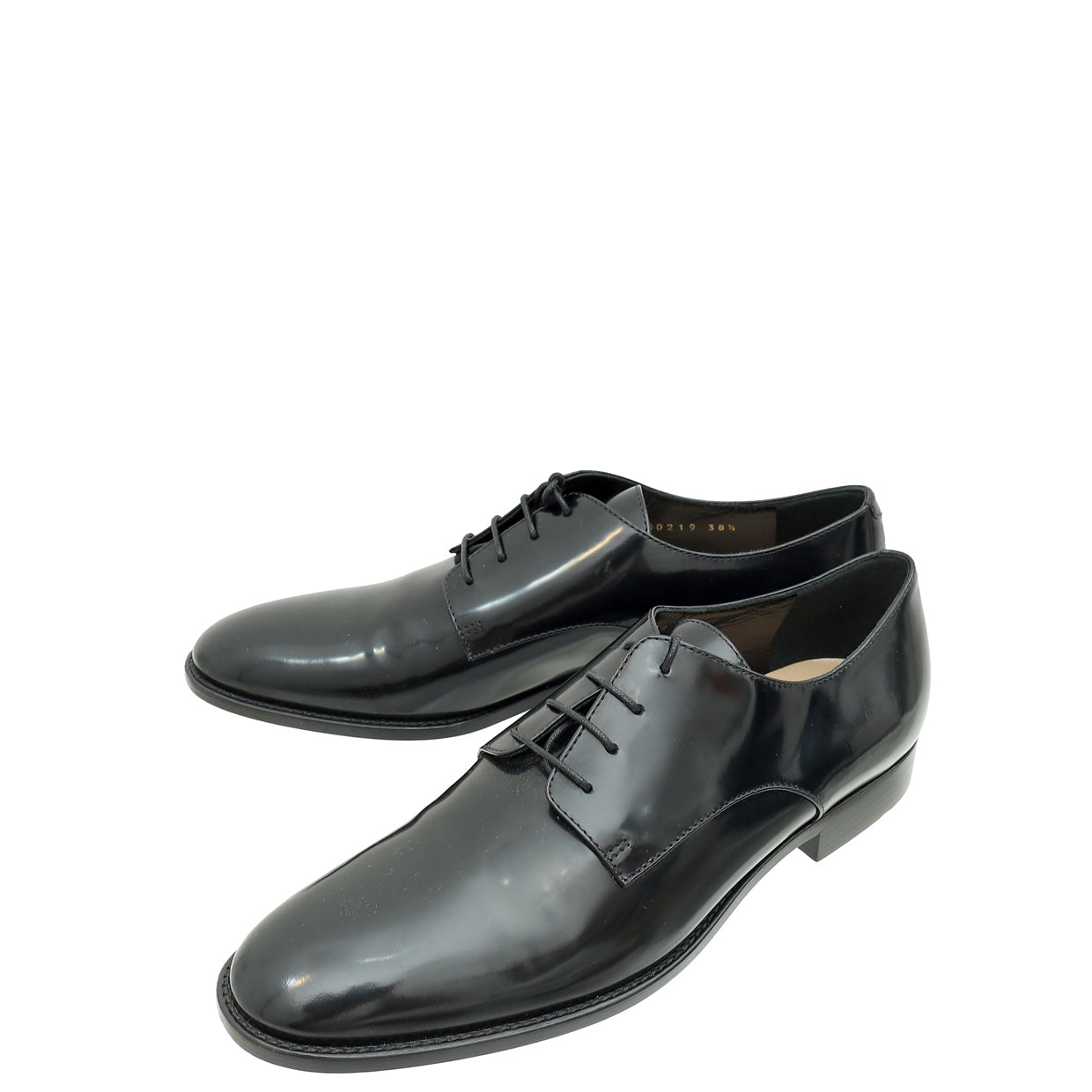 Christian Dior Black Timeless Derby Shoes 38.5