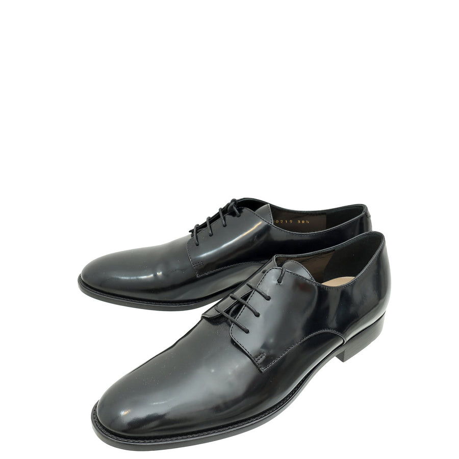 Christian Dior Black Timeless Derby Shoes 38.5
