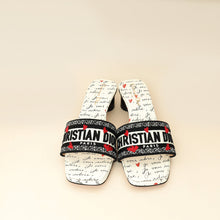 Christian Dior Bicolor Dway Dioramour Embroidered Slide Sandal 39
